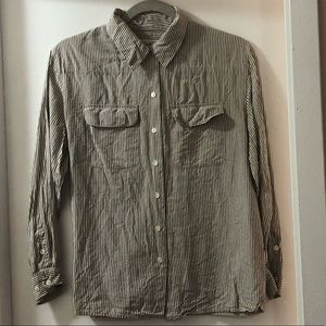 Talbots Button Down 100% Silk Shirt